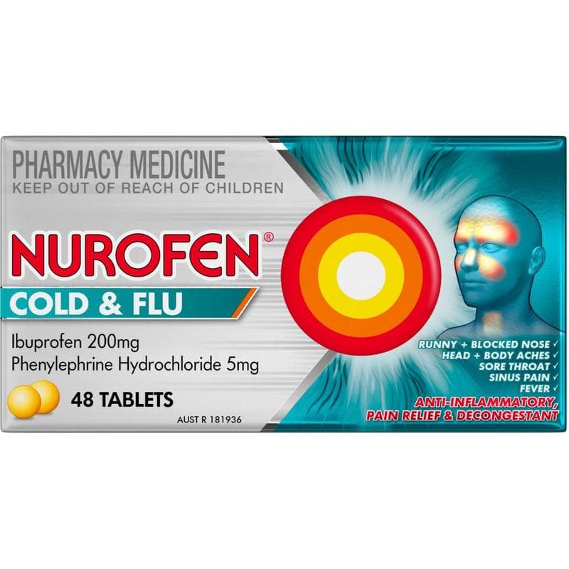 Nurofen Cold and Flu Tablets PE 48s