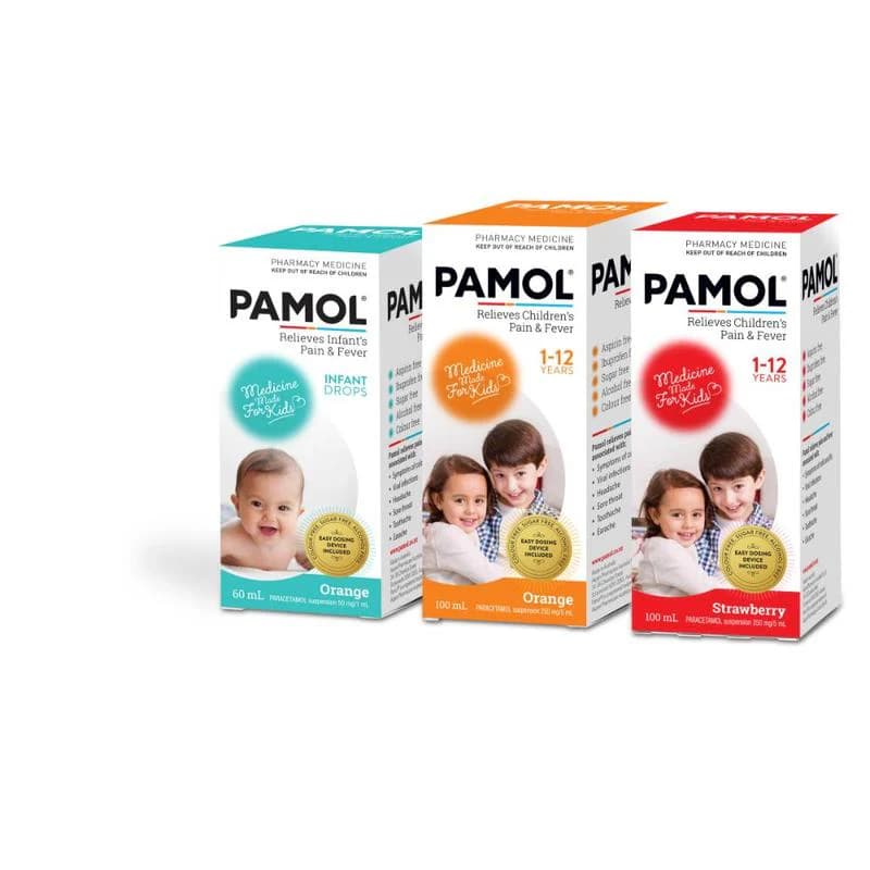 Pamol Infant Drops Orange 60ml