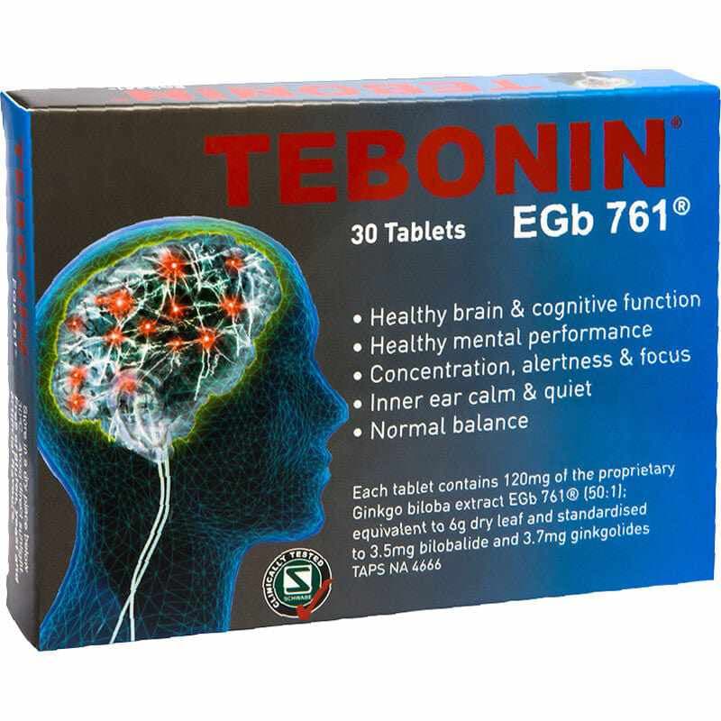 Tebonin Ginkgo Biloba Brain Health Tablets 30s