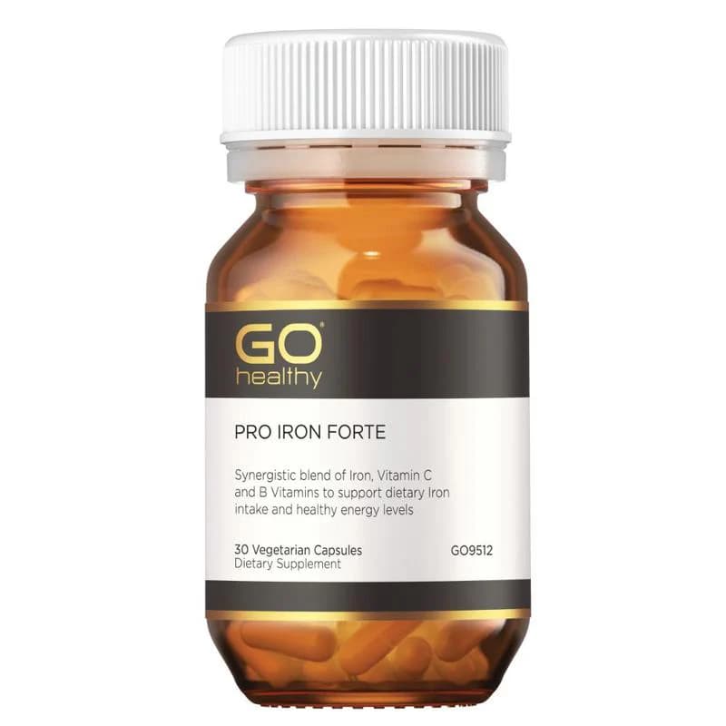 GO Healthy PRO Iron Forte VegeCapsules 30s