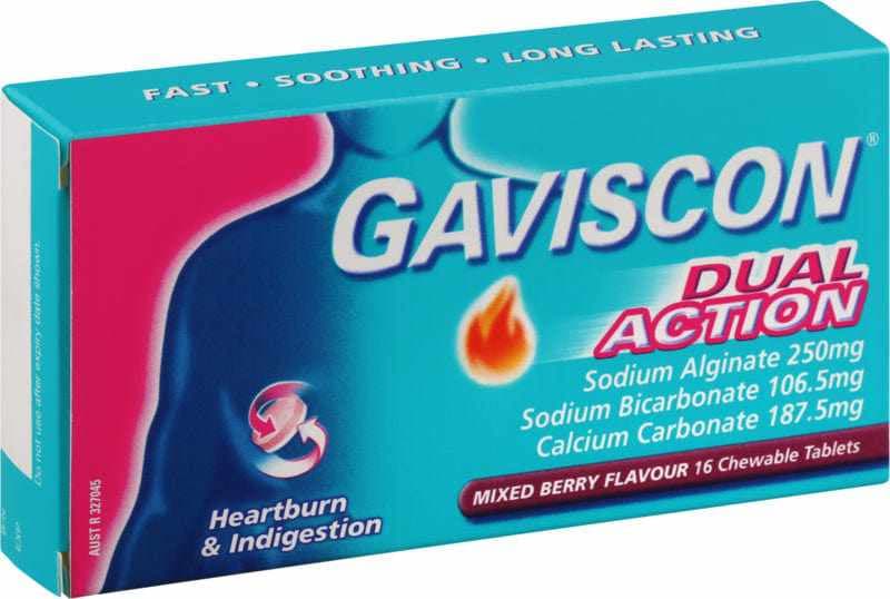 Gaviscon DA Tablets Mixed Berry 16ea 16s
