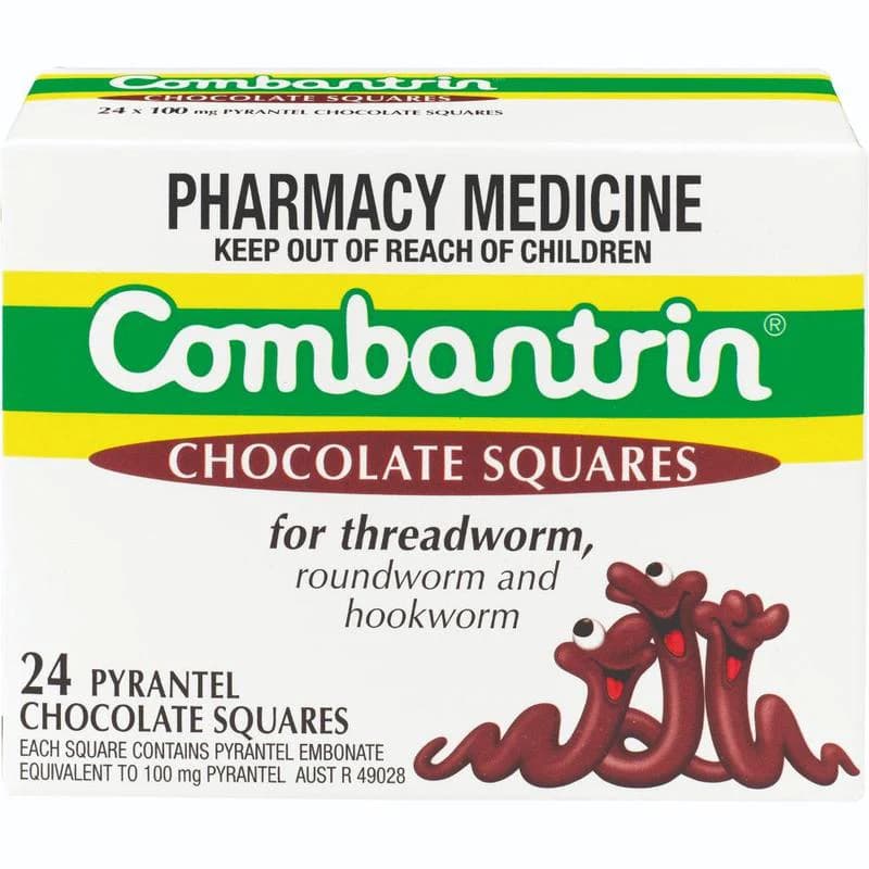 Combantrin Chocolate Squares 24pk