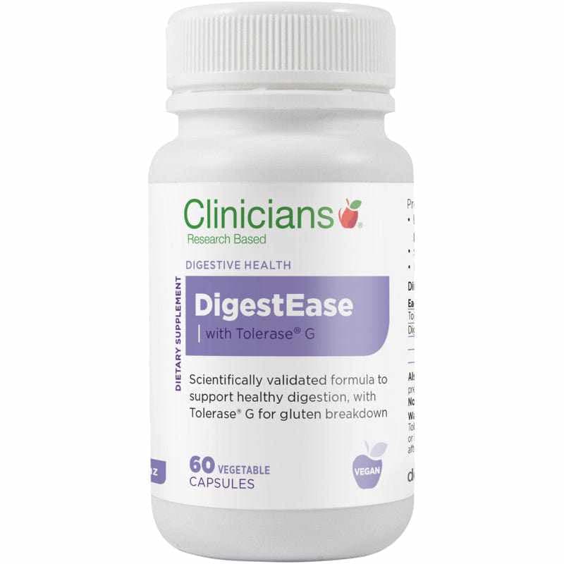 Clinicians DigestEase with Tolerase Vege Capsules 60s