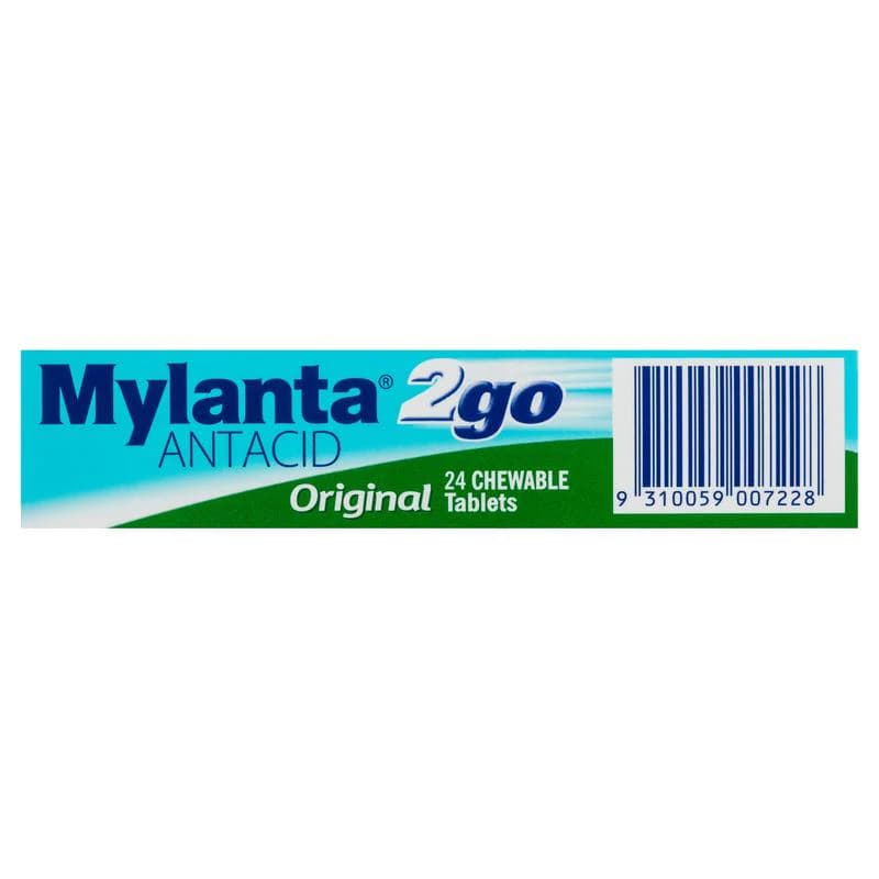 Mylanta 2 Go Original Tablets 24s