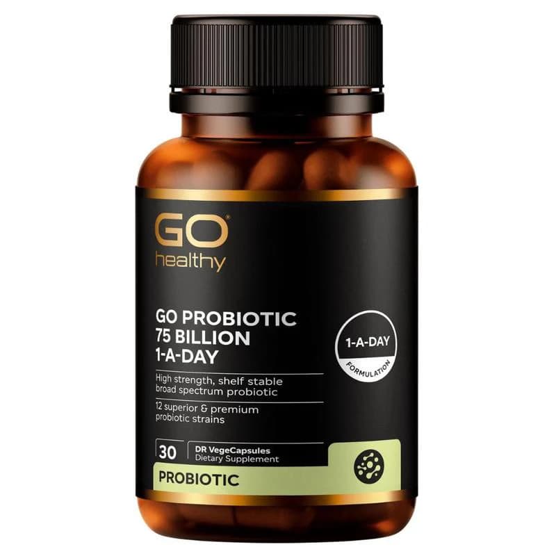 GO Healthy GO Probiotic 75 Billion 1-A-Day VegeCapsules 30s