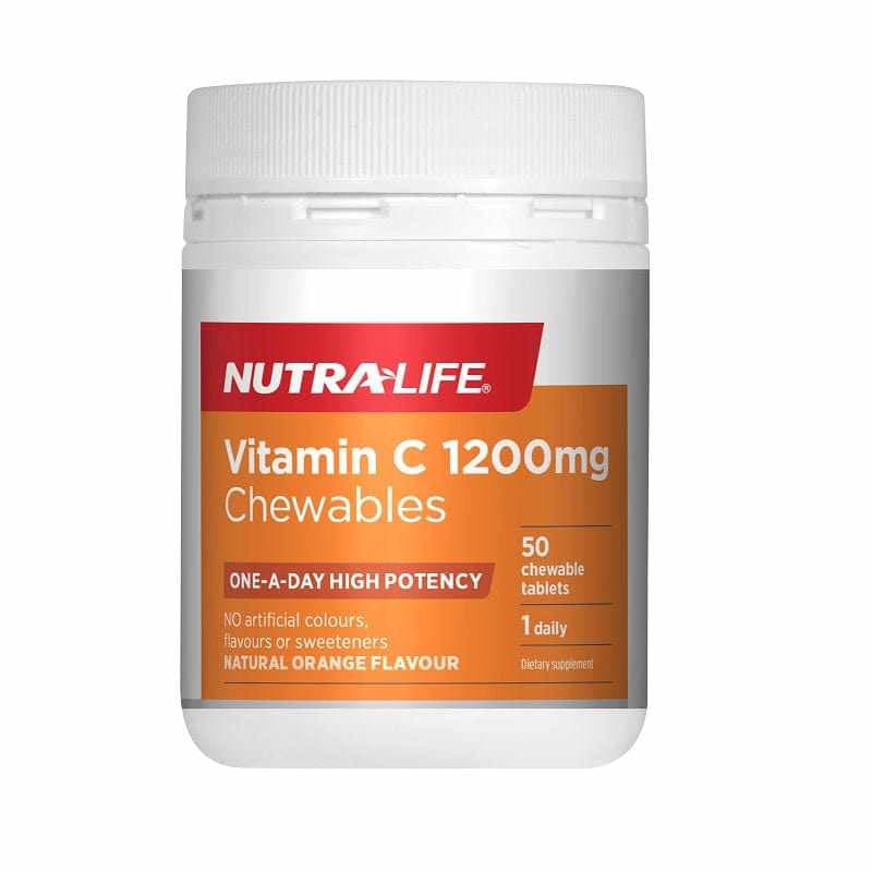 Nutra-Life Vitamin C 1200mg Chewable Tablets 50s