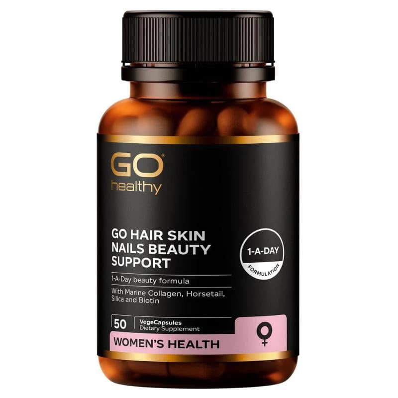 GO Healthy GO Hair Skin Nails Beauty Support VegeCapsules 50s