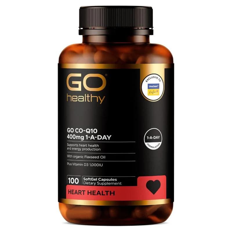 GO Healthy GO CO-Q10 400mg 1-A-Day Capsules 100s