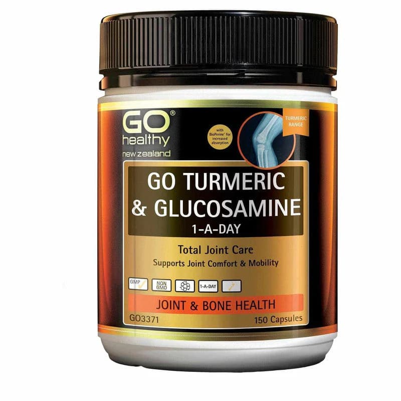 GO Healthy GO Turmeric & Glucosamine 1-A-Day Capsules 150s