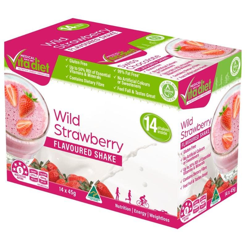 Vita Diet Wild Strawberry Shakes 14pk