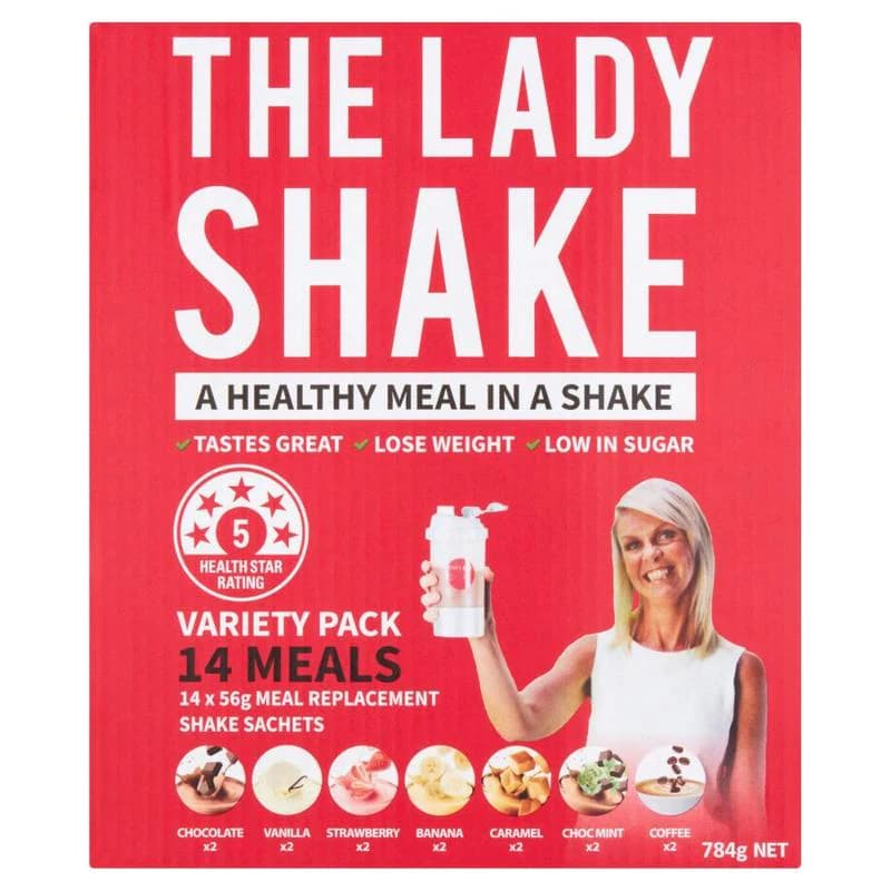 The Lady Shake Variety Pack Sachets 14pk